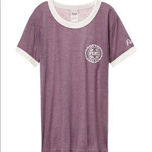 PINK: purple tee shirt